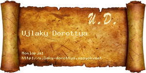 Ujlaky Dorottya névjegykártya